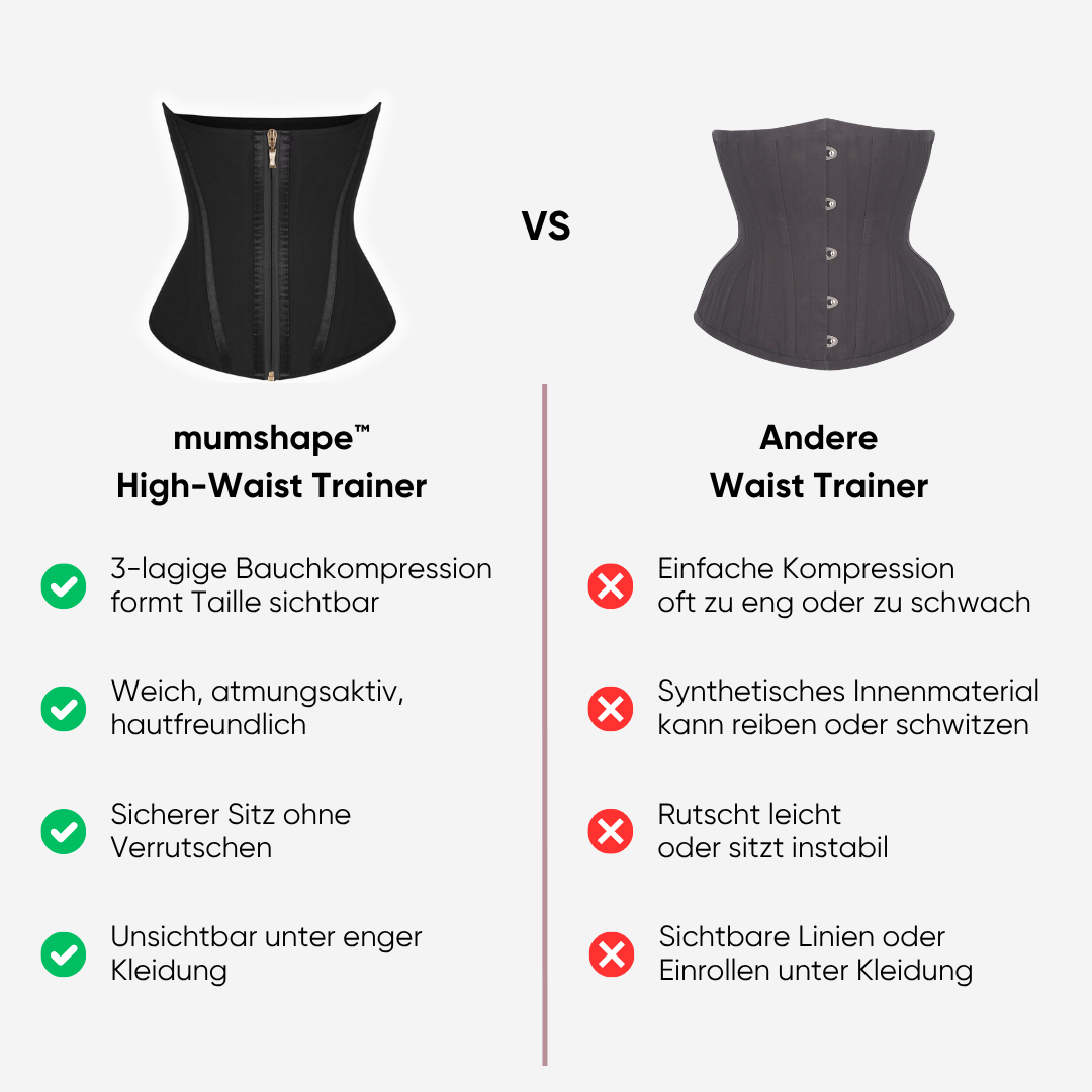 High-Waist Trainer mit Verstellbaren Trägern