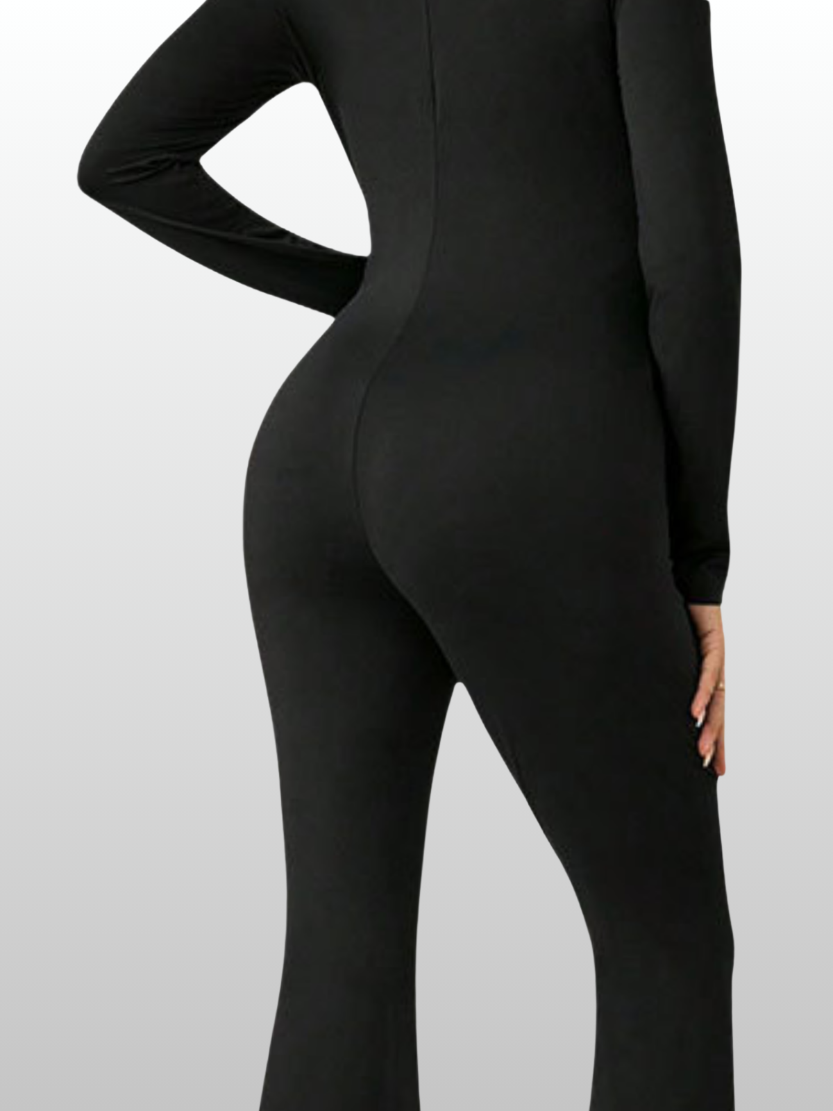 Umstandsmode, Langärmliger Overall mit Kragen und Reißverschluss