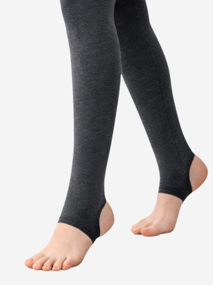 Maternity Tights, Ribbed Knit, Fleece-Lined, Warm, High-Waist, All Trimesters