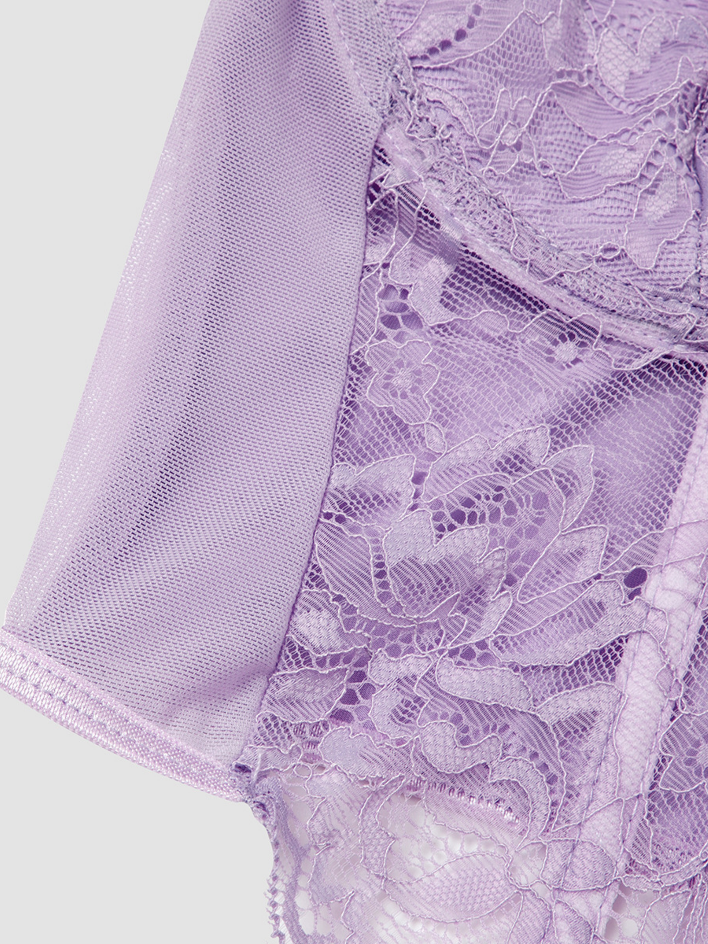 Corset Top, Lace Mesh, Steel Boning, Push-Up Underwire, Cropped, Adjustable Straps, Going Out & Events