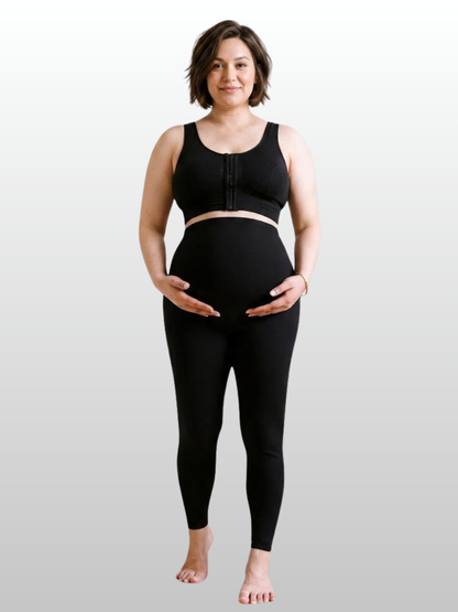 Maternity Leggings Plus Size, Full Belly Coverage, All Trimester, Breathable, Stretchy