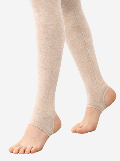 Maternity Tights, Ribbed Knit, Fleece-Lined, Warm, High-Waist, All Trimesters