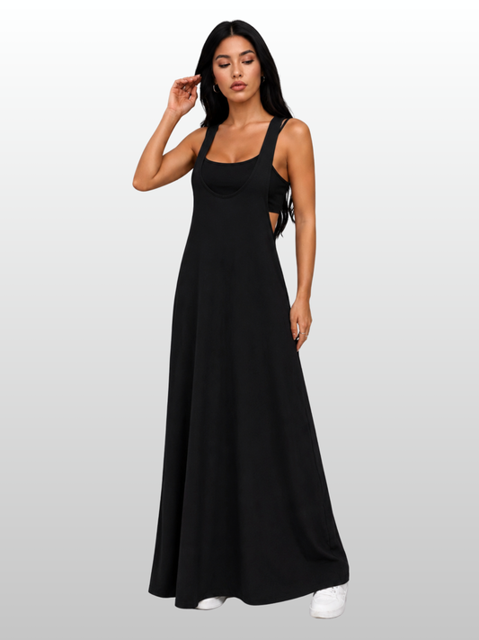 Maternity Maxi Dress Racerback with Bralette, Two Piece