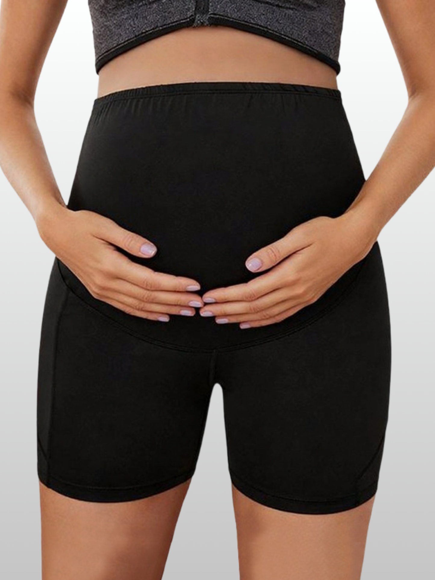 Umstandsshorts, Taschen, Hoher Bauchbund, Shapewear, Sommer, Atmungsaktiv, Alle Trimester