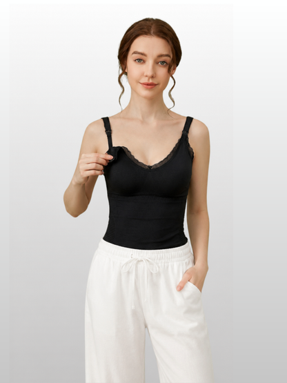 Still-Camisole 2-in-1 mit integriertem BH, nahtlos