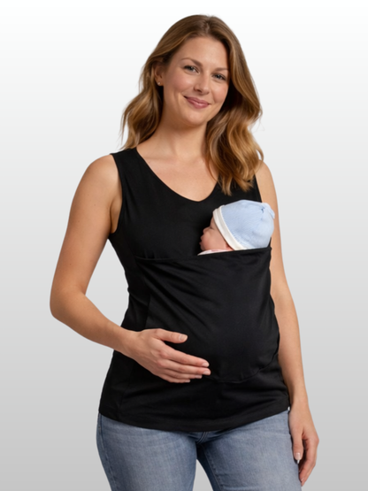 Kangaroo Bonding Tank, Skin-to-Skin, Newborns, Built-In Baby Pouch