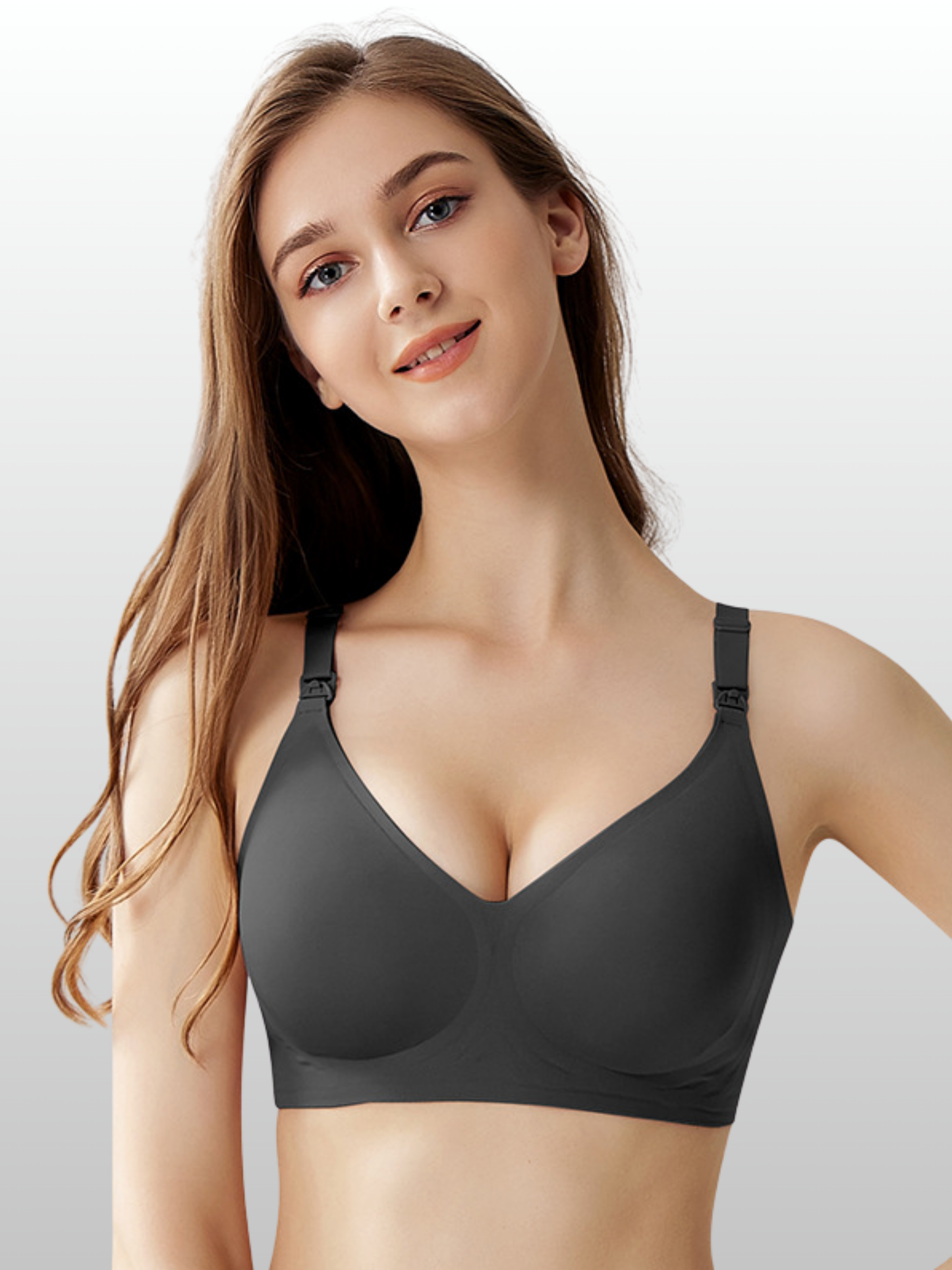 Nursing Bra, Antibacterial, Wire-Free, Jelly Support, Clip Closure, Odor-Resistant, Night Feeding, Hygiene, Pregnancy, Nursing