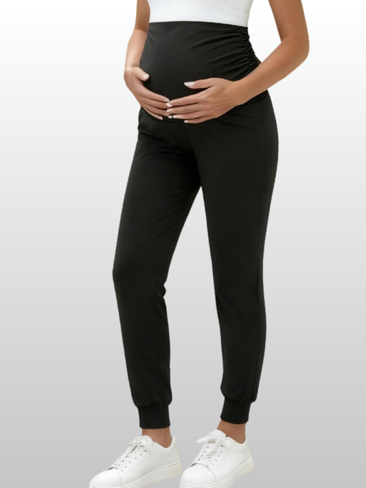 Maternity Jogger Pants, High-Waist, Sporty, Elastic Waist, Breathable, All Trimesters, Freedom of Movement