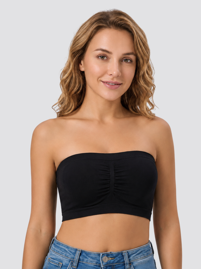 Bandeau-Top trägerlos nahtlos mit herausnehmbaren Pads, Sommer