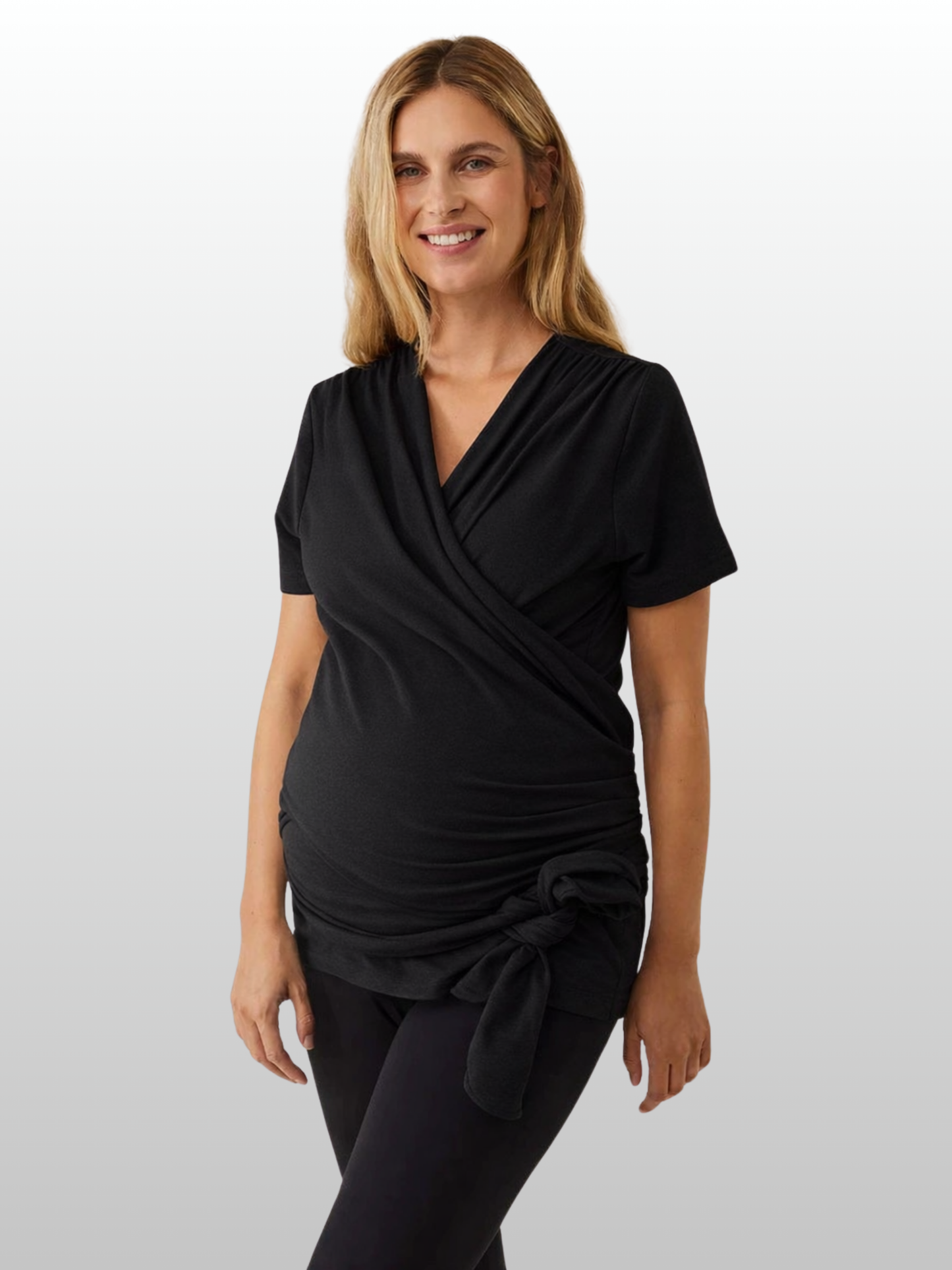 Skin-to-Skin-Wickeloberteil, Neugeborenen-Bonding, Stillfreundlich, Hautkontakt-Top, Wochenbett, Viertes Trimester, Känguru-Pflege