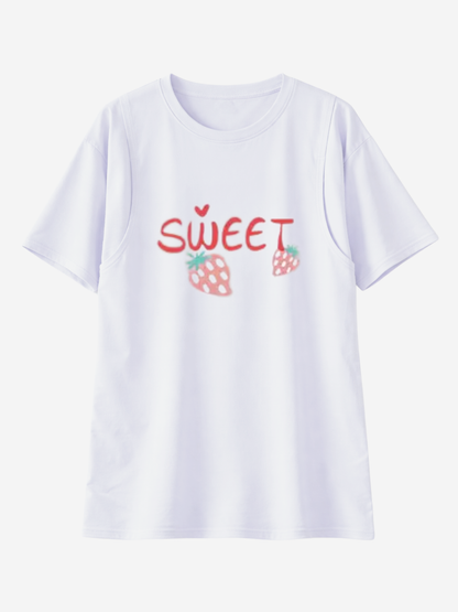 Umstands-Stillshirt, Oversized, Versteckter Stillzugang, J-Naht, Atmungsaktiv, Schwangerschaft Stillzeit