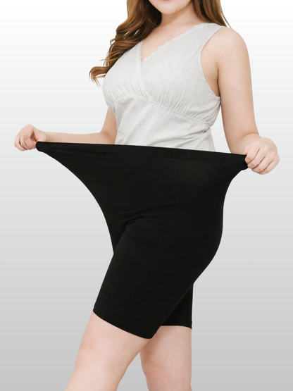 Maternity Shorts, Plus Size, Ultra-Stretch, Adjustable, High Waist, Breathable, Summer