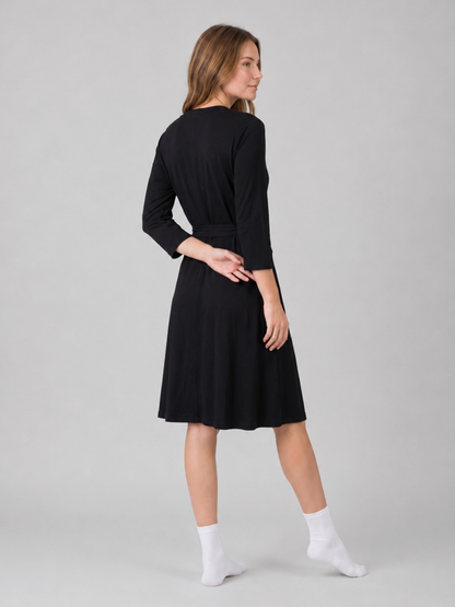 Maternity and Postpartum Robe in Modal with Tie Belt for Nursing