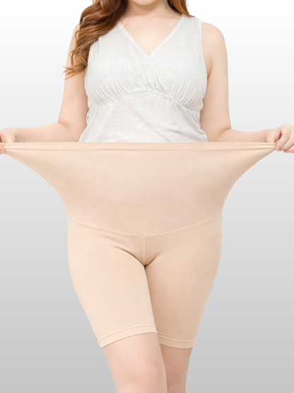 Maternity Shorts, Plus Size, Ultra-Stretch, Adjustable, High Waist, Breathable, Summer