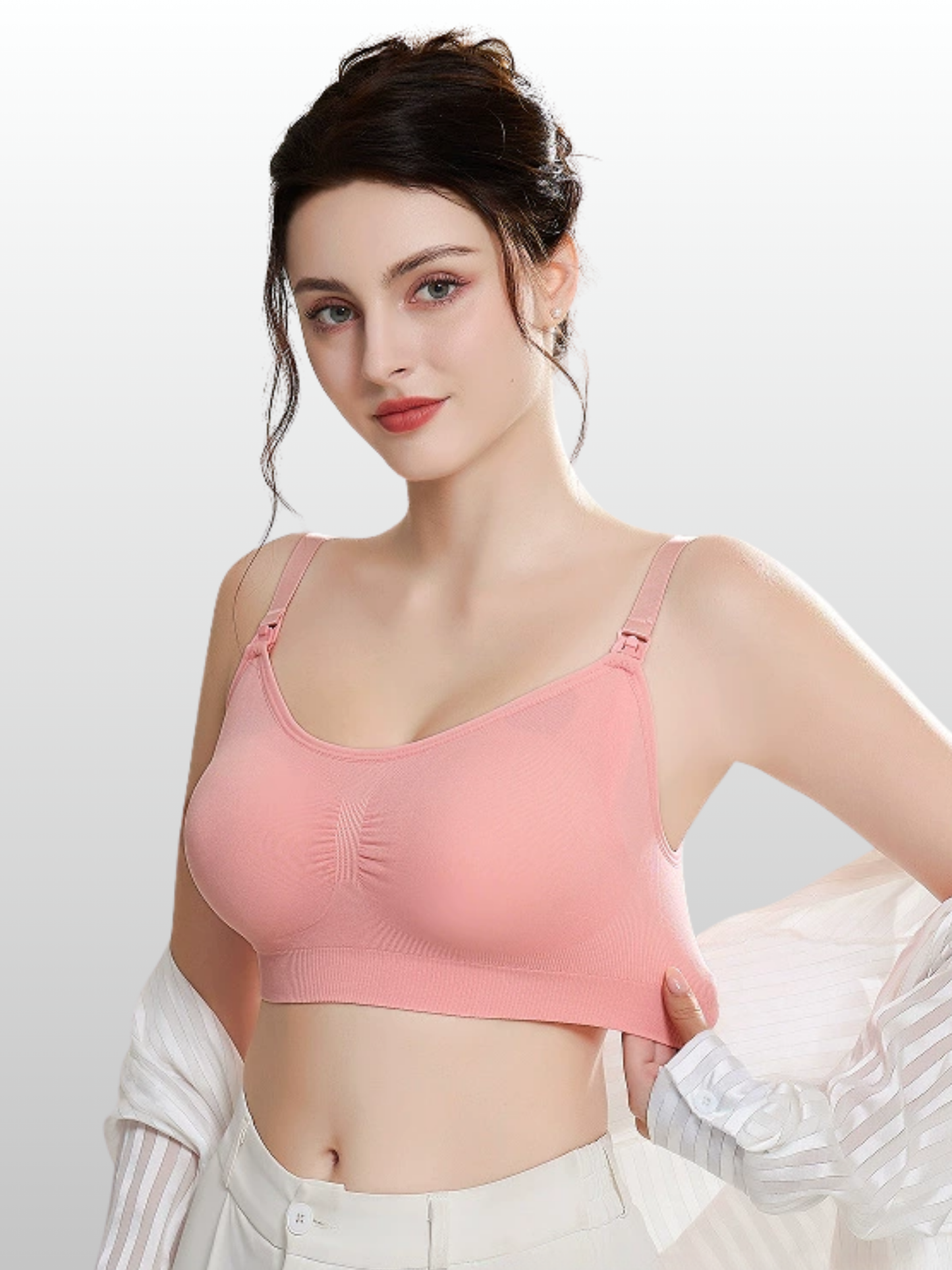 Umstandsmode, Still-BH, Einfacher Stillzugang, Nahtlos, Bralette