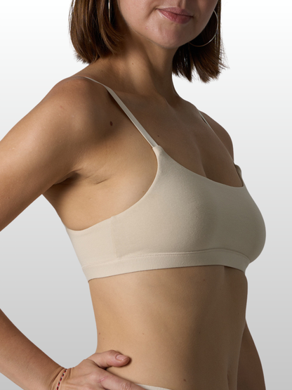 Bralette, Baumwolle, Kabellos, Stillfreundlich, Schlaf-BH, Postpartum, Sensible Haut, Weich & Atmungsaktiv