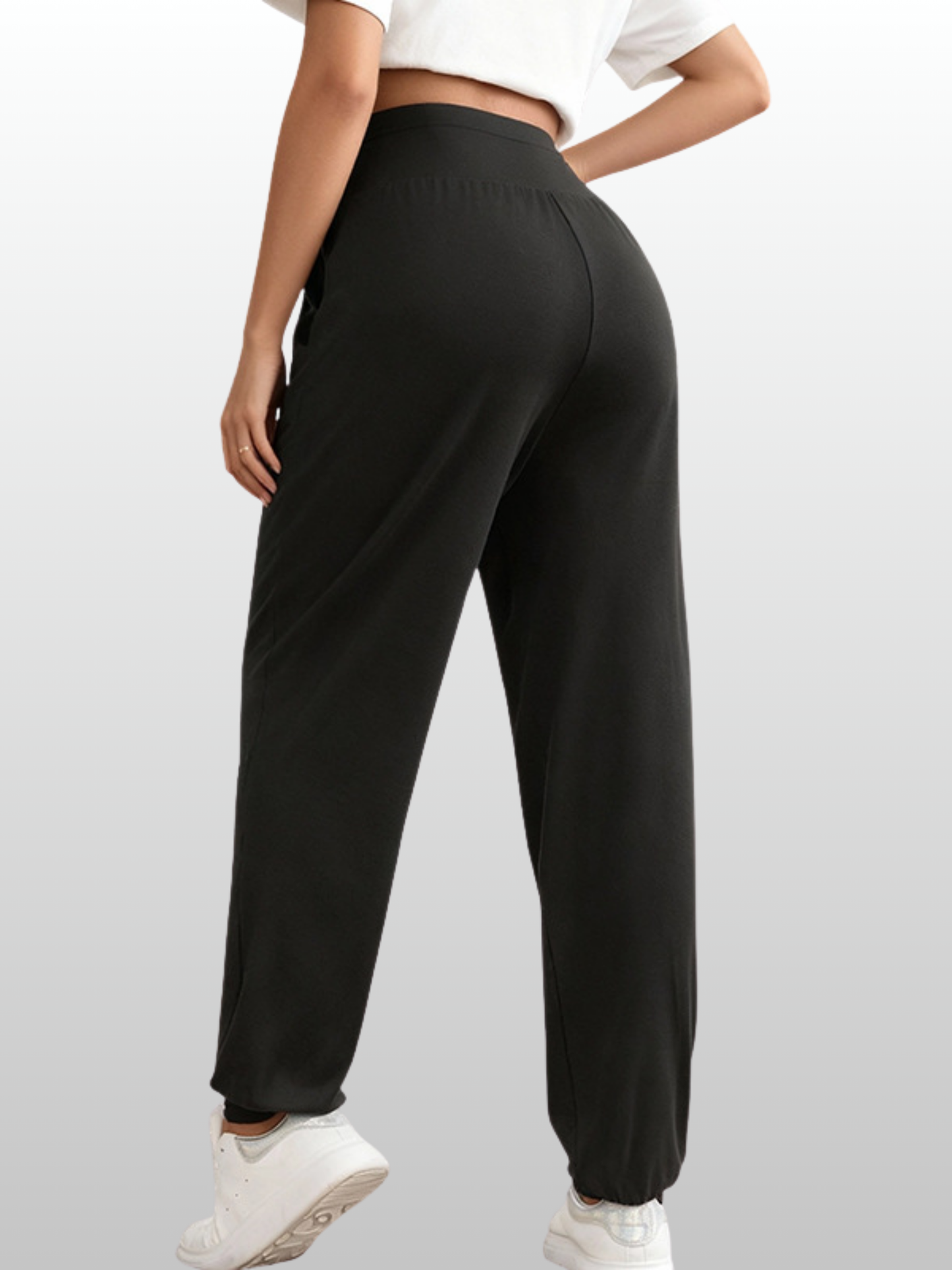 Maternity Lounge Pants, Loose Fit, High-Waist, Sporty, Breathable, All Trimesters, Elastic Waist