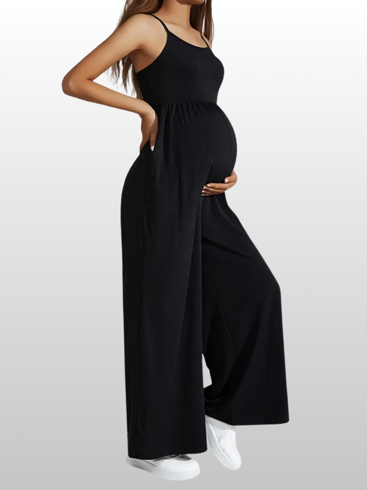 Umstandsmode, Umstands Jumpsuit, Weite Beine