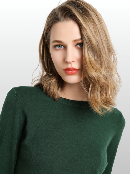 Umstandspullover, Rundhals, Weicher Strick, Elegant, Smart-Casual, Büro & Alltag, Frühe Schwangerschaft