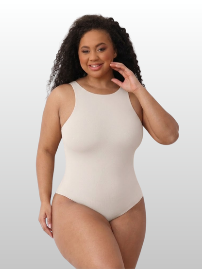 Shaping Bodysuit, Rückenfrei, High Neck, Nahtlos, Taillenformend, Thong, Unsichtbar unter Outfits