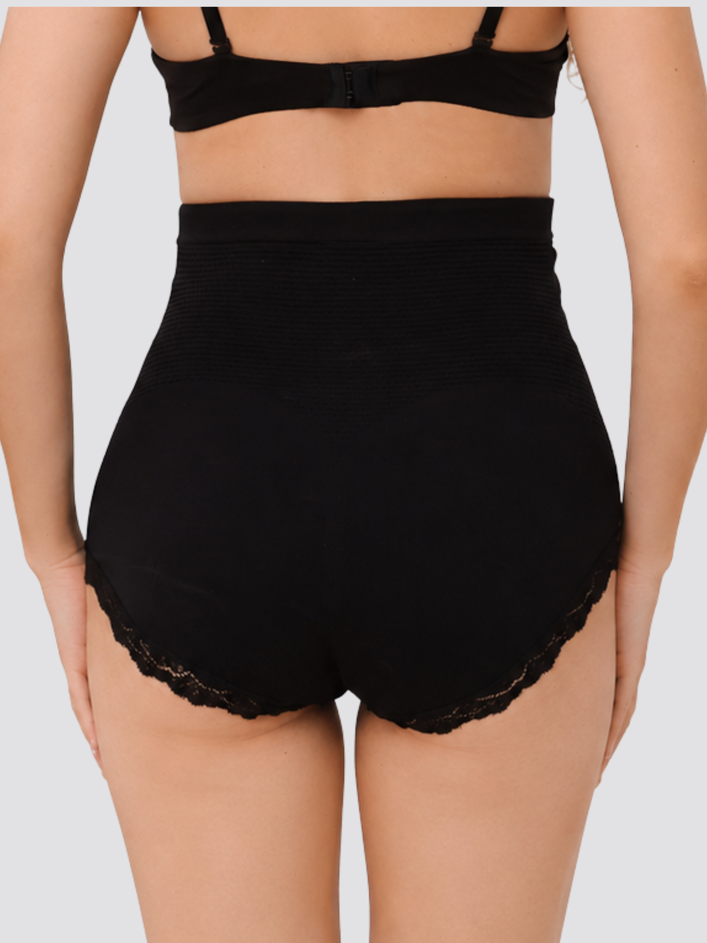 Umstandsslip High Waist über dem Bauch mit Spitzenbesatz