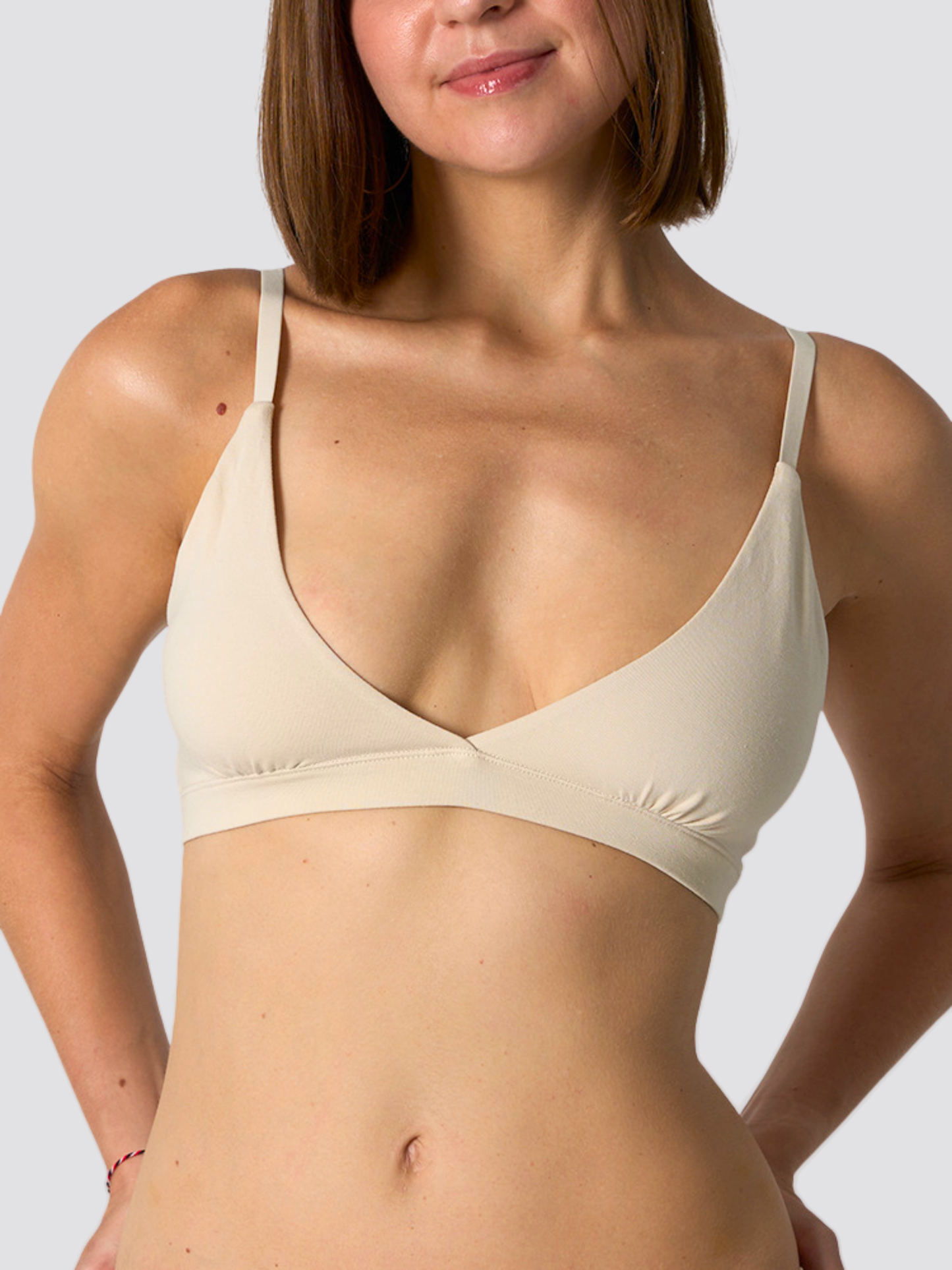 Still-Bralette mit Pull-Down-Zugang, Baumwolle, pumpfreundlich