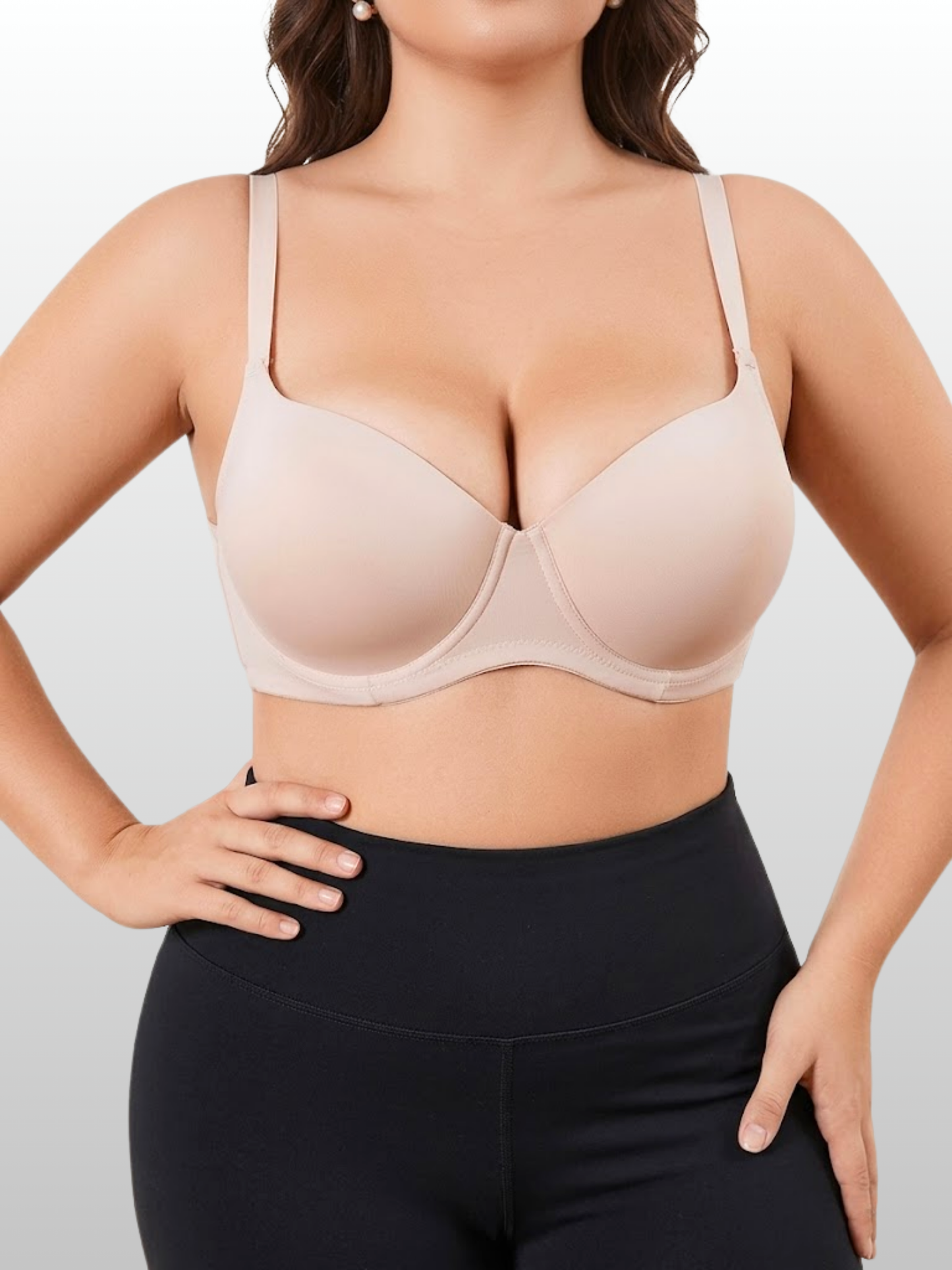 BH Plus Size ohne Bügel, 4-Reihen-Verschluss, maximaler Halt