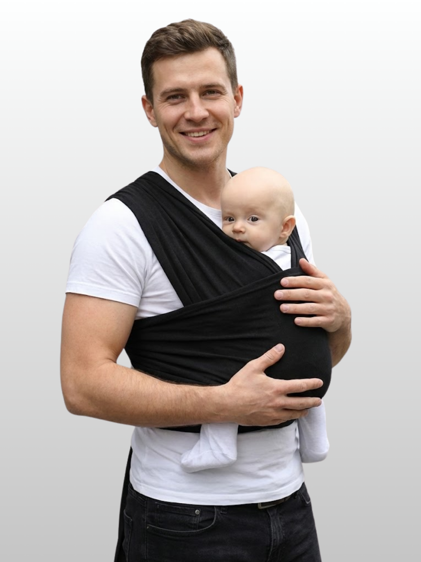 Baby Carrier Wrap, Ergonomic, Soft Wrap-Sling, Newborns to Toddlers