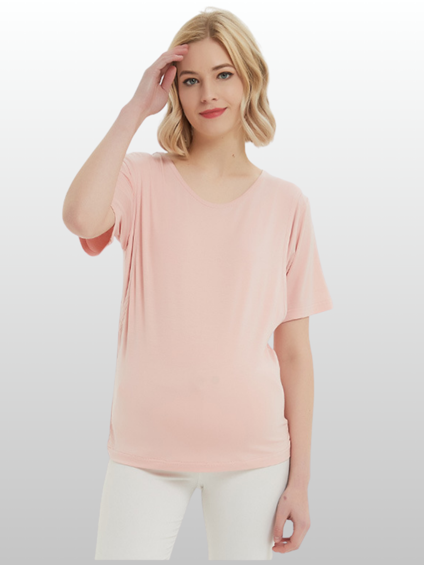 Still-T-Shirt, Versteckter Stillzugang, Weich, Atmungsaktiv, Alltagskleidung, Diskret