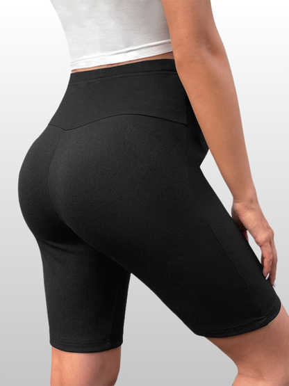 Maternity Bike Shorts Long, Y-Seam Shaping, Seamless, High-Waist