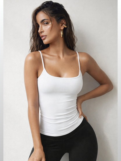 Bodycon Tanktop, Square-Neck, Postpartum, Activewear, Figurbetonend, Stretch, Alltag