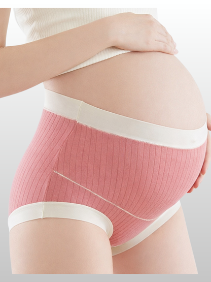 Maternity Panty, High-Waist, Belly Support, Cotton, Breathable, No Roll, All Trimesters