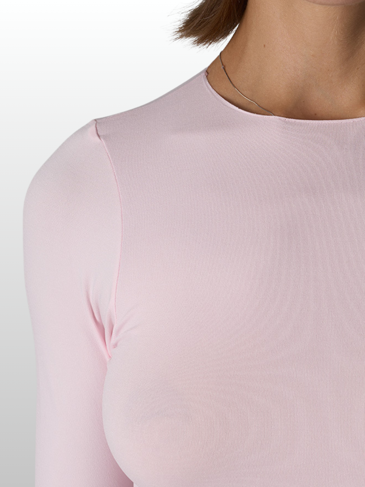 Umstands-Body, Langarm, Nahtlos, Stretch-Fit, Alle Trimester, Schwangerschaft