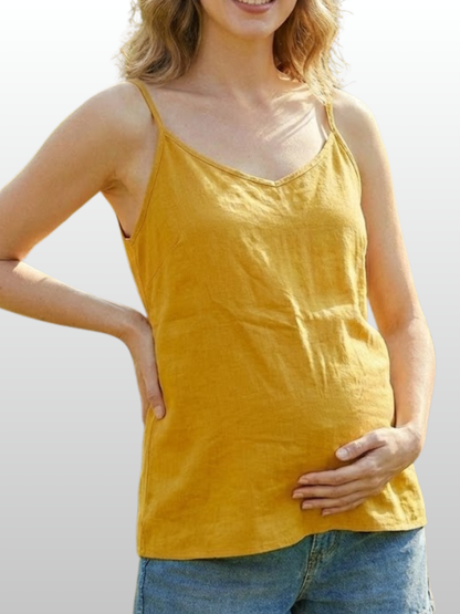 Umstands-Tanktop, Ärmellos, Atmungsaktiv, Sommer, Lockerer Schnitt, Alle Trimester, Stillfreundlich