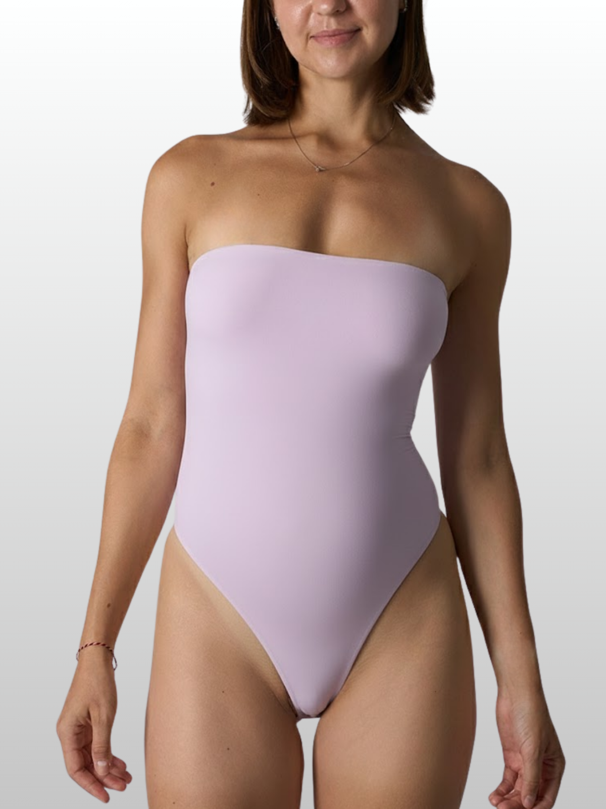 Trägerloser Thong Bodysuit, Nahtlos, Atmungsaktiv