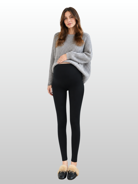 Maternity Winter Leggings, Thermal, Fleece Lined, Pregnancy Leggings