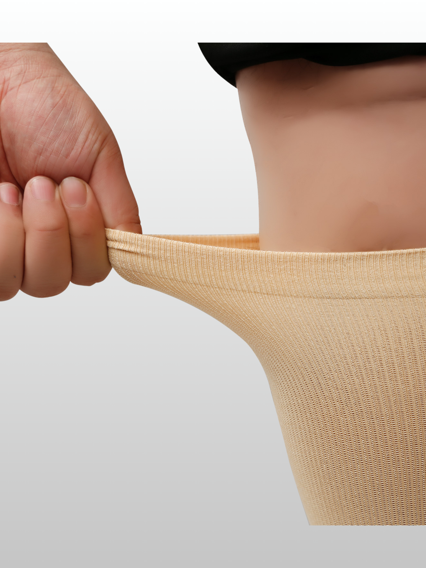 Kompressions Support-Socken, Plus Size, Reißverschluss, Kompression, Breite Waden, Knielang, Schwangerschaft