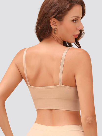 Seamless Nursing Bra Ribbed, Wireless and Pumping Friendly