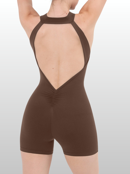 Jumpsuit Damen Neckholder, rückenfrei, figurformend