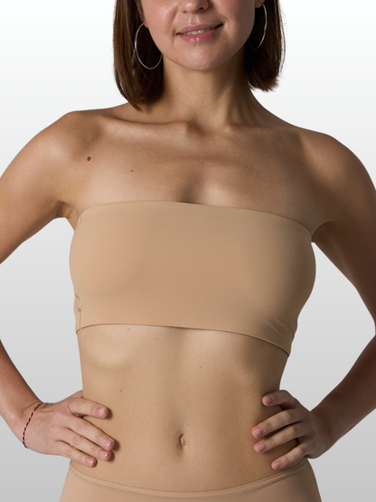 Bandeau Bra, Strapless, Seamless, Wireless, Unpadded, Stretch
