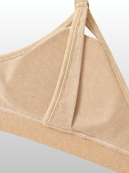 Nursing Bra, Ribbed, Dual Access, Pumping, Nursing, Wire-Free, Wrap Design, Hands-Free, Night Comfort