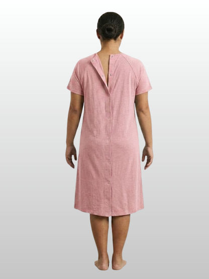 Geburtskleid, Klinik-Alternative, Stillzugang, Druckknöpfe, Rückenöffnung, Postpartum