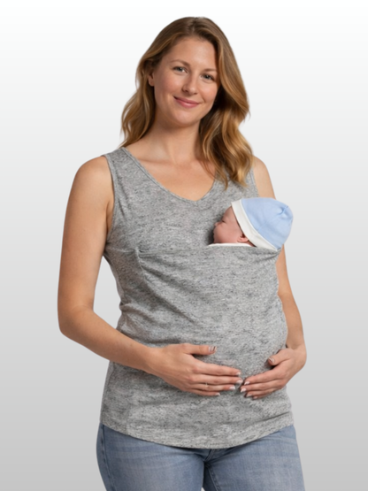 Kangaroo Bonding Tank, Skin-to-Skin, Newborns, Built-In Baby Pouch