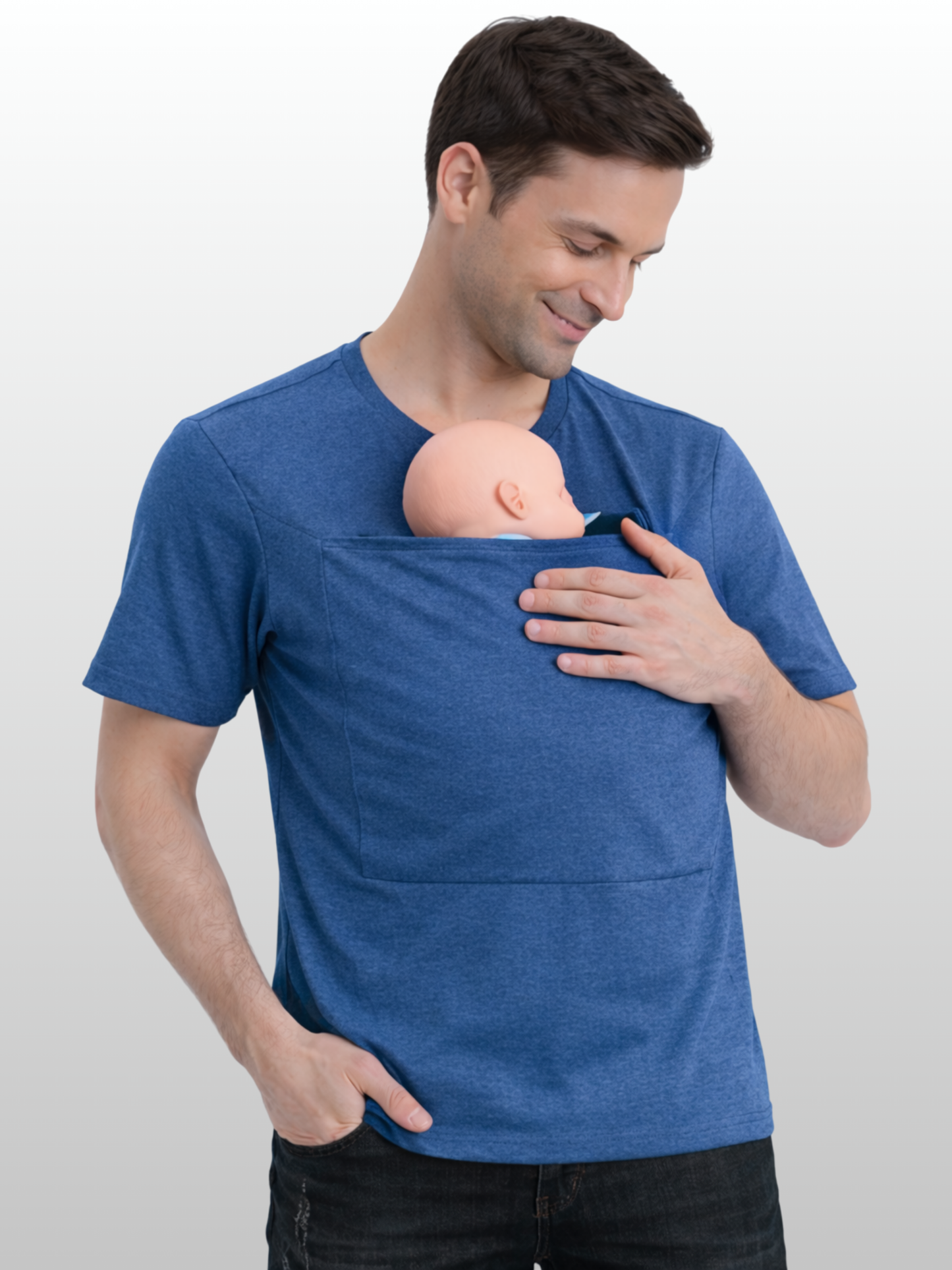 Bonding Shirt Dad, Kangaroo Pouch, Skin Contact Newborn, Skin-to-Skin