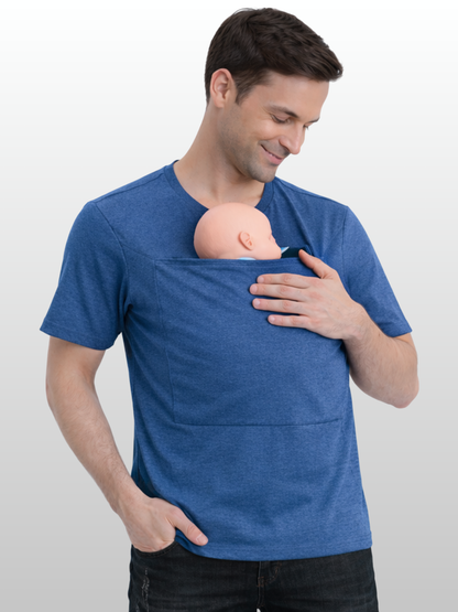 Bonding Shirt Dad, Kangaroo Pouch, Skin Contact Newborn, Skin-to-Skin