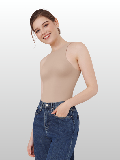 Shaping Bodysuit, Rückenfrei, High Neck, Nahtlos, Taillenformend, Thong, Unsichtbar unter Outfits