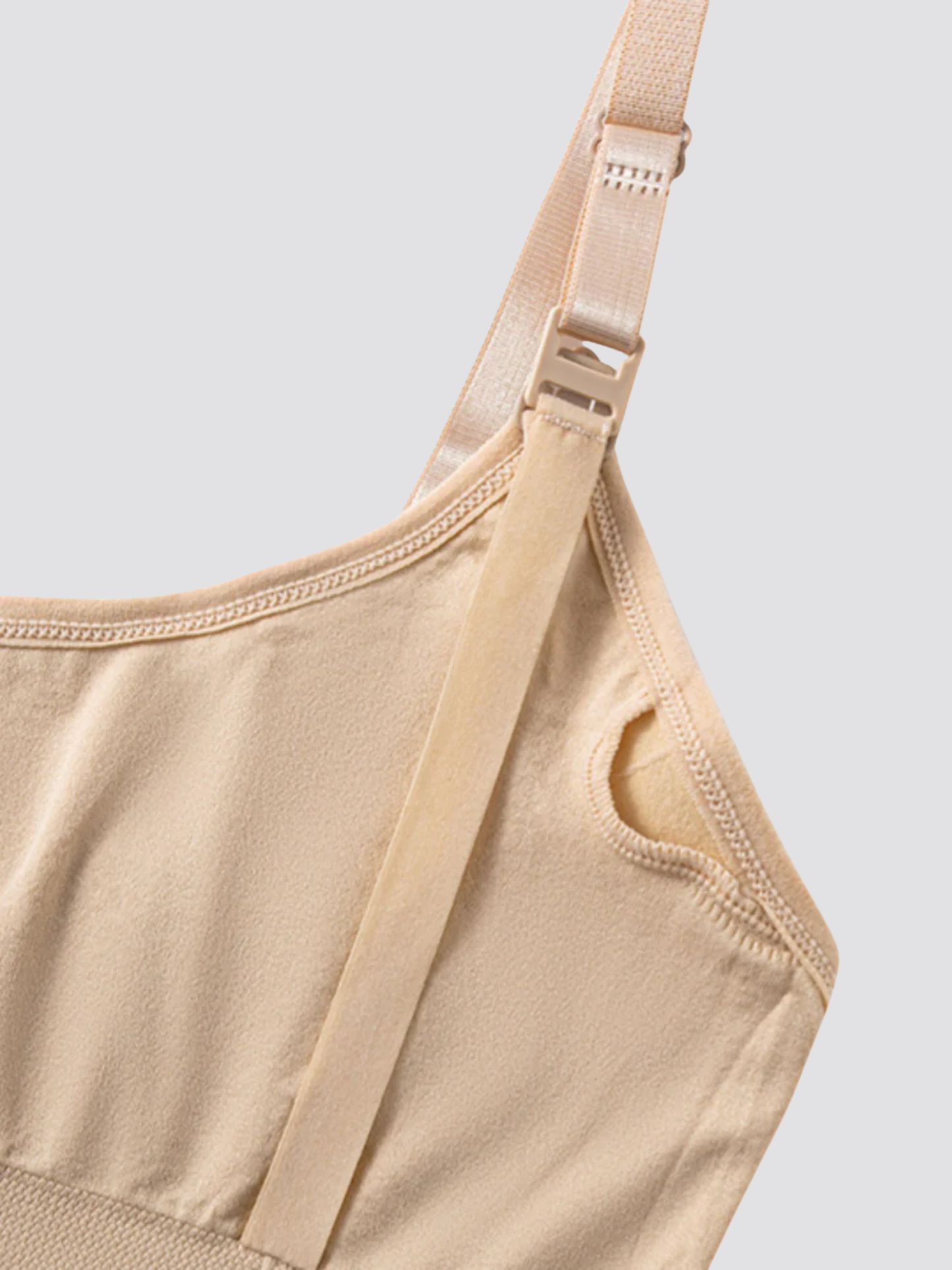 Seamless Nursing Bra Ribbed, Wireless and Pumping Friendly