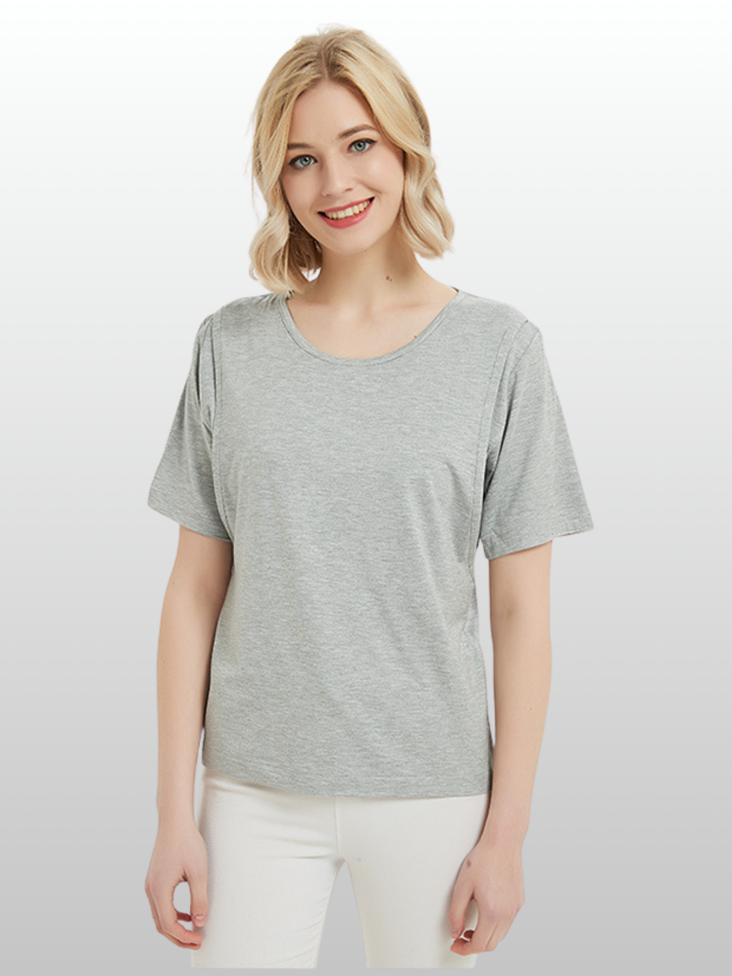 Still-T-Shirt, Versteckter Stillzugang, Weich, Atmungsaktiv, Alltagskleidung, Diskret