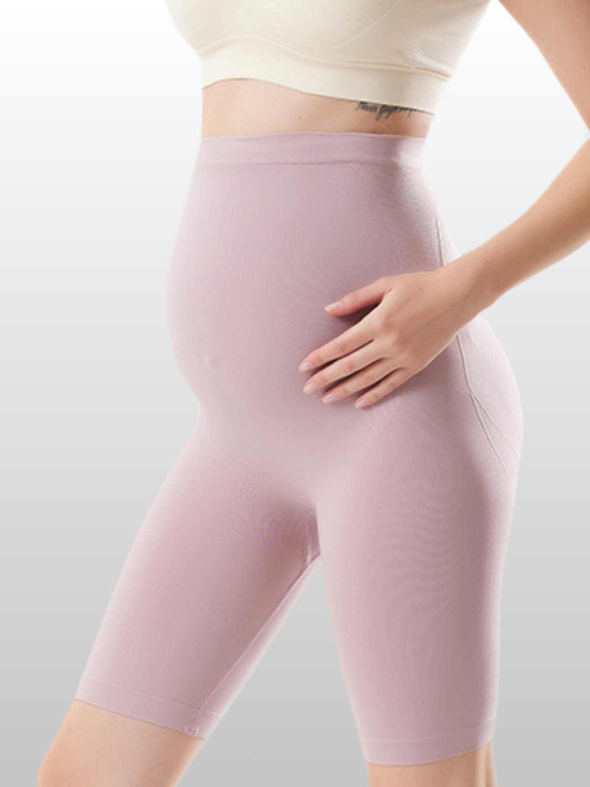 Umstands Short Leggings, Atmungsaktiv, Dehnbar, Schwangerschaftsleggings, Alle Trimester, Rutschfest