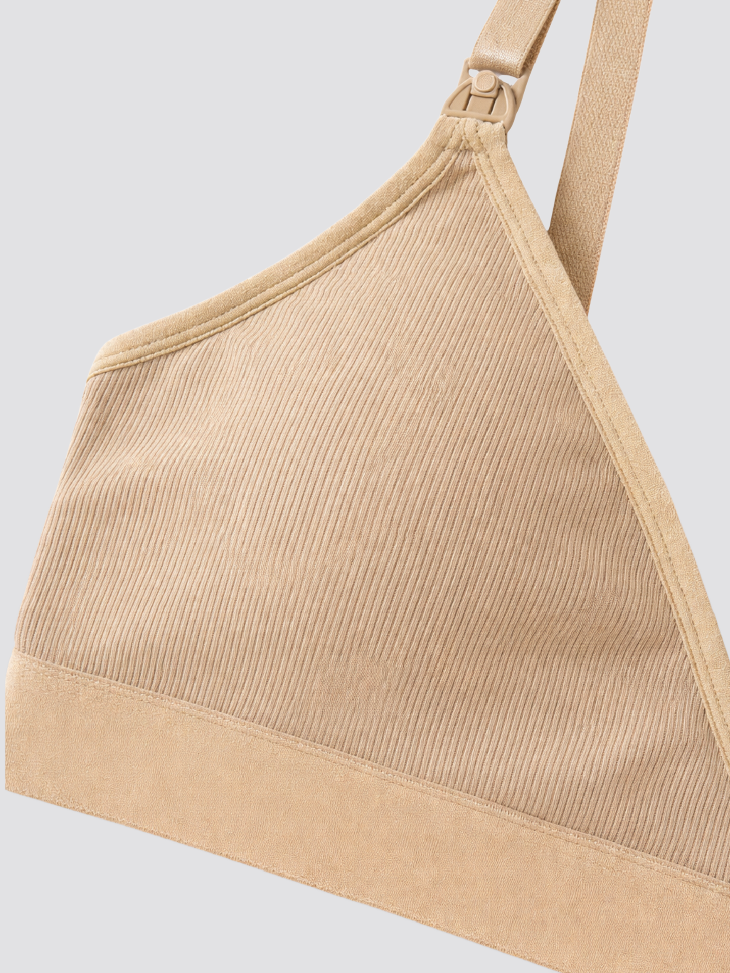 Nursing Bra, Ribbed, Dual Access, Pumping, Nursing, Wire-Free, Wrap Design, Hands-Free, Night Comfort